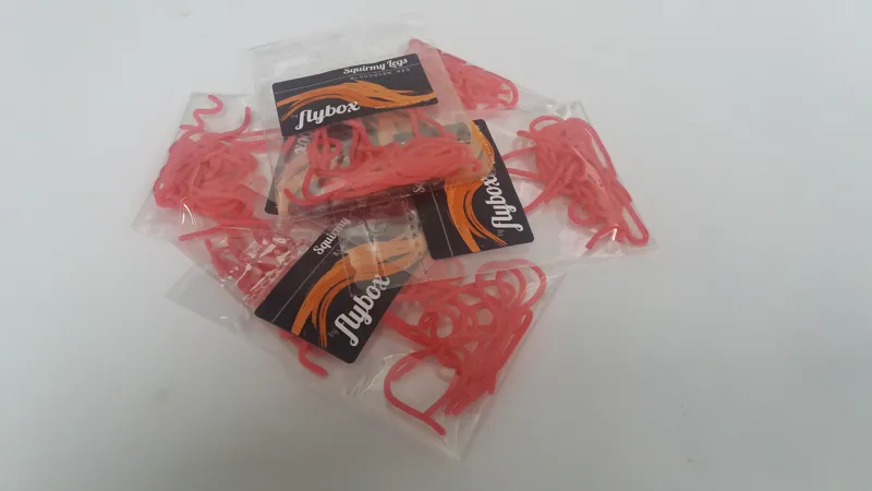 Flybox Squirmy Legs in Bloodworm Red-1